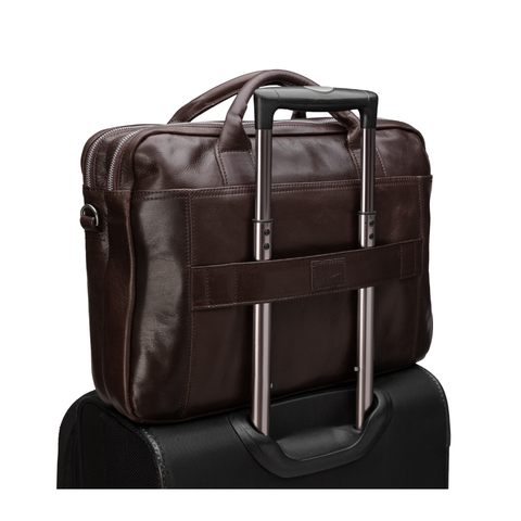 New Classic Briefcase - Chocolate Leather