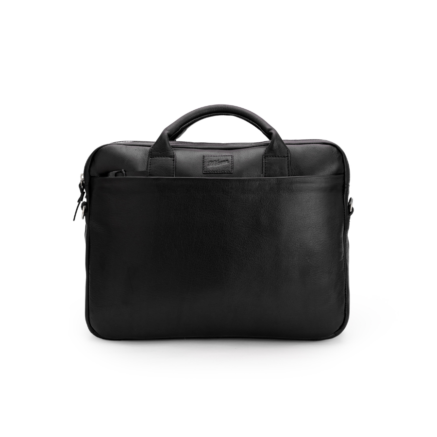 New Classic Briefcase - Black Leather