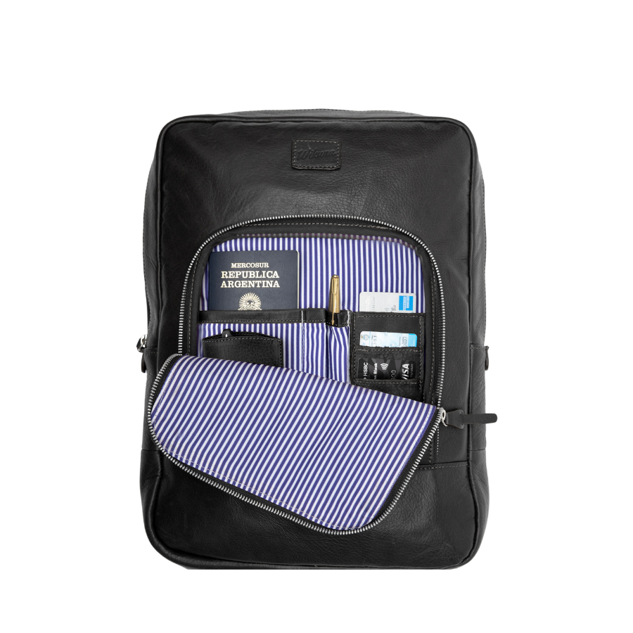 New Classic Backpack - Black Leather