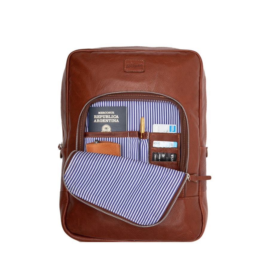 New Classic Backpack - Cognac Leather