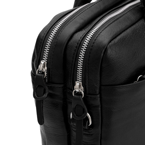 New Classic Briefcase - Black Leather