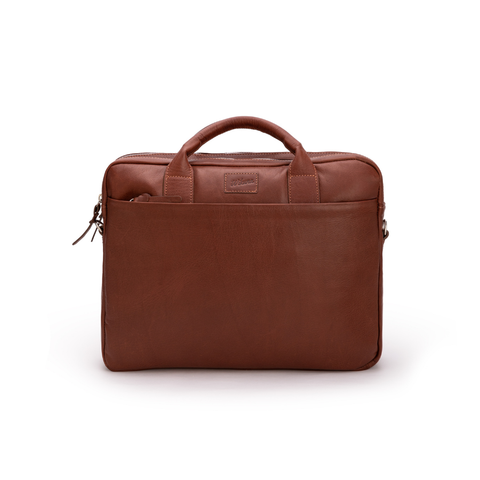 New Classic Briefcase - Cognac Leather