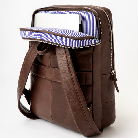 New Classic Backpack - Chocolate Leather