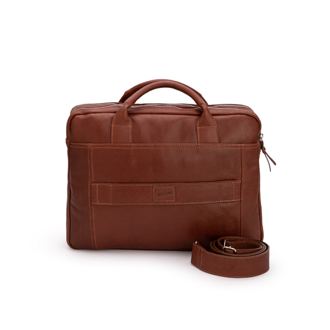 New Classic Briefcase - Cognac Leather