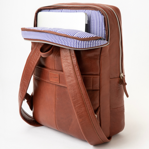 New Classic Backpack - Cognac Leather