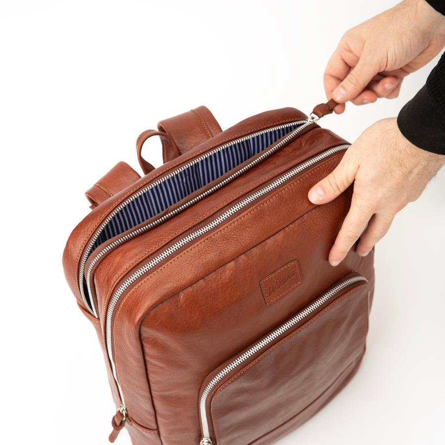 New Classic Backpack - Cognac Leather