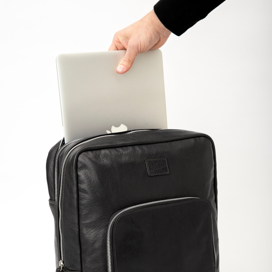 New Classic Backpack - Black Leather