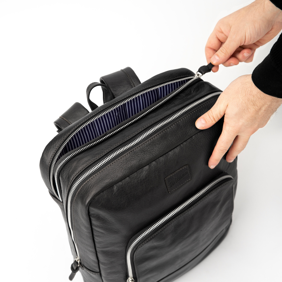 New Classic Backpack - Black Leather