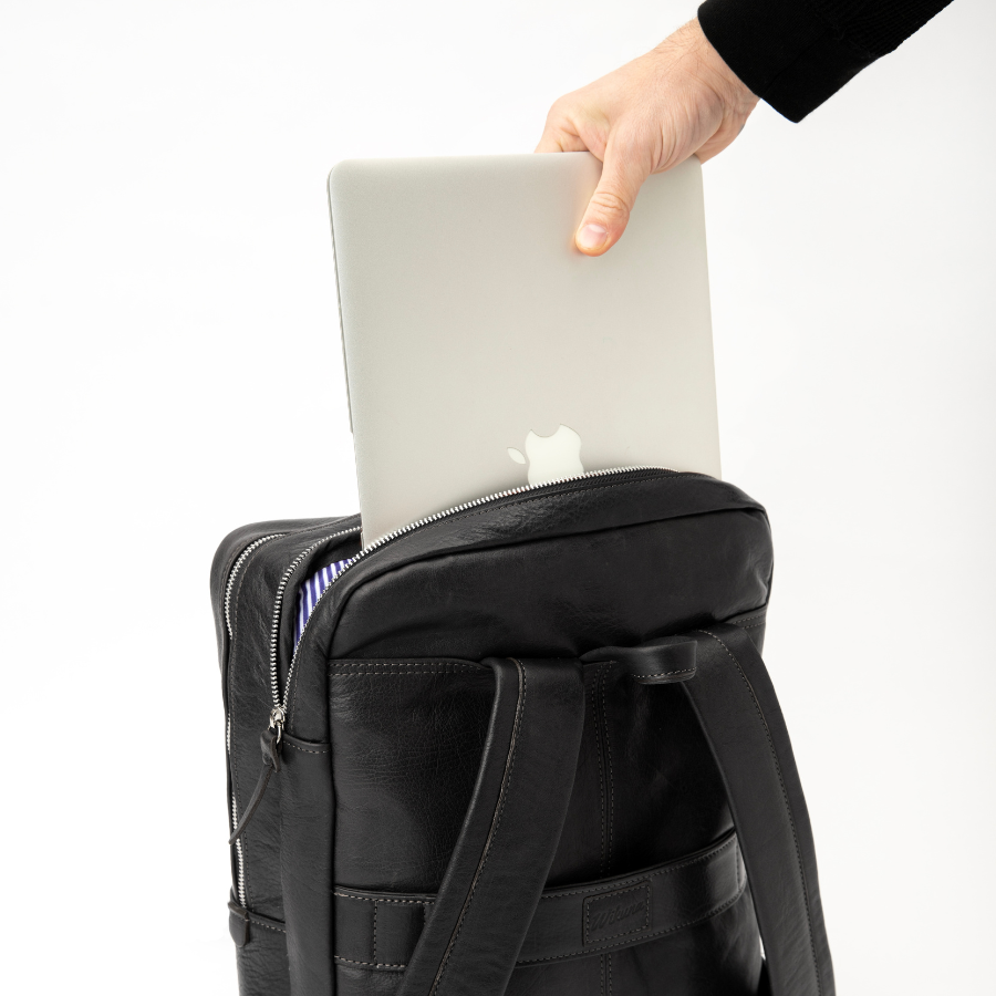 New Classic Backpack - Black Leather