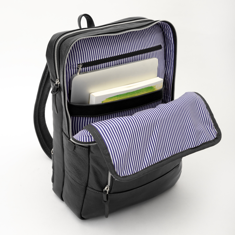 New Classic Backpack - Black Leather