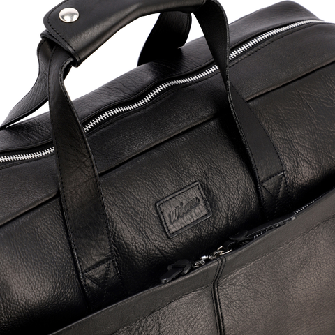 New Classic Weekender Bag - Black Leather