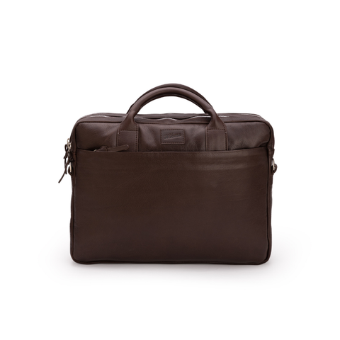 New Classic Briefcase - Chocolate Leather