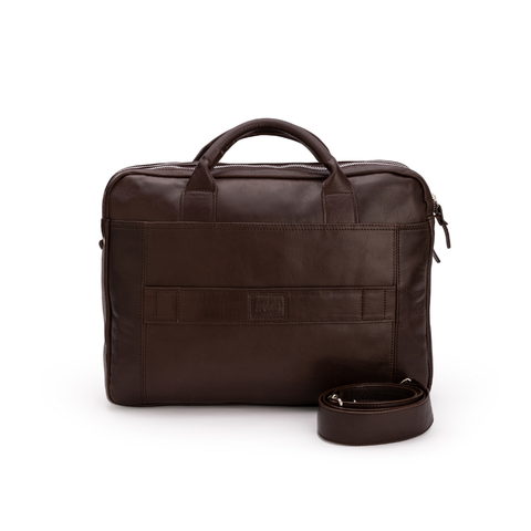 New Classic Briefcase - Chocolate Leather