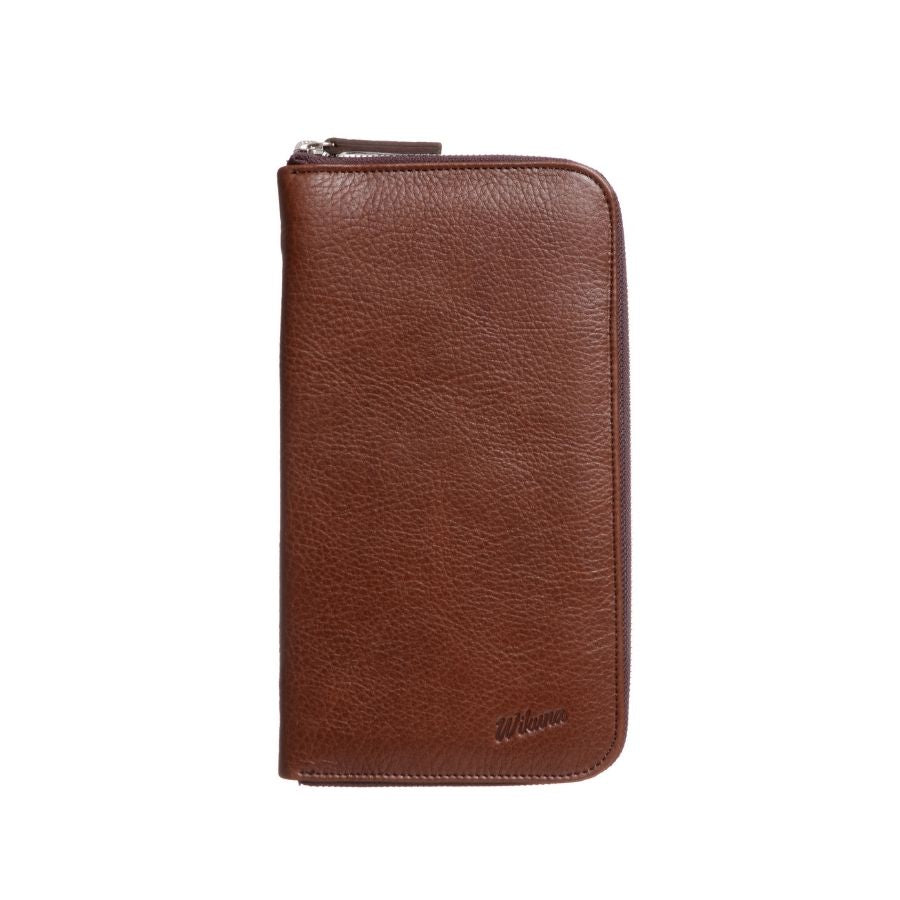 Travel Wallet - Chocolate Leather