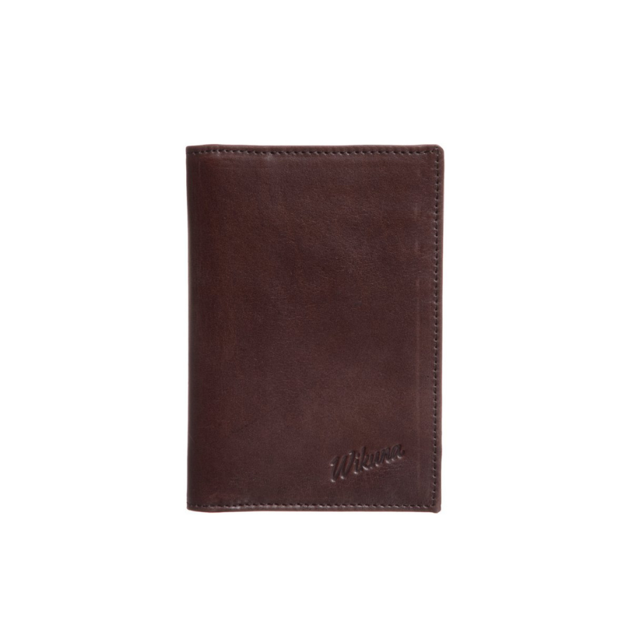 Passport Holder Wallet - Chocolate Leather
