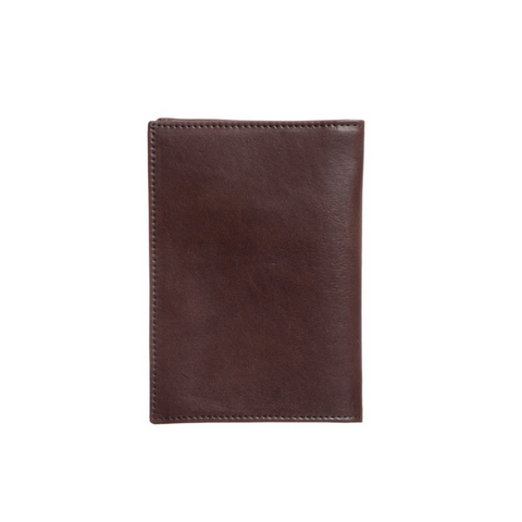 Passport Holder Wallet - Chocolate Leather