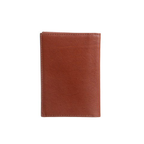 Passport Holder Wallet - Cognac Leather