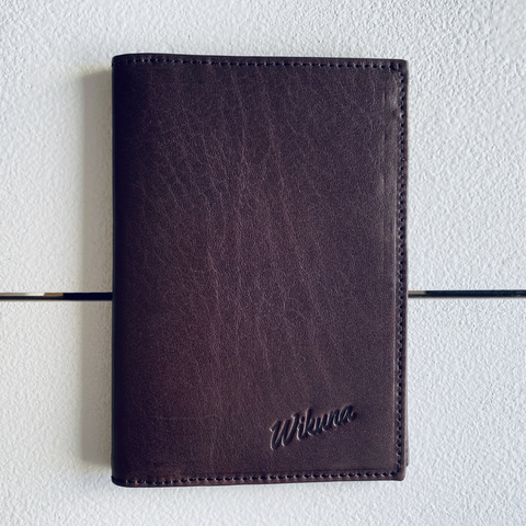 Passport Holder Wallet - Chocolate Leather